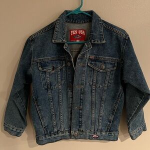 Vintage YES Clothing Co. Blue Denim Jacket Sz L USA Made
